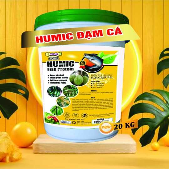 XÔ HUMIC ĐẠM CÁ 22kg