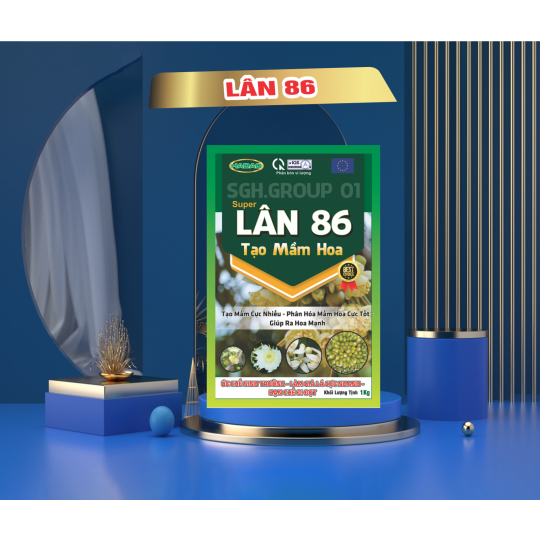 Lân 86 tạo mầm hoa lân phosphate